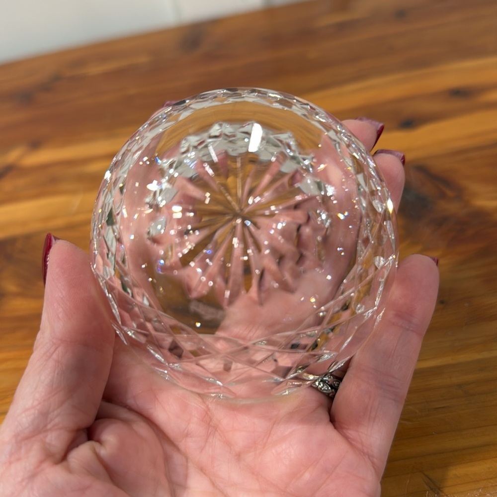 Vtg Waterford Crystal Lismore Open Sugar Bowl Trinket Dish - Picture 5 of 6